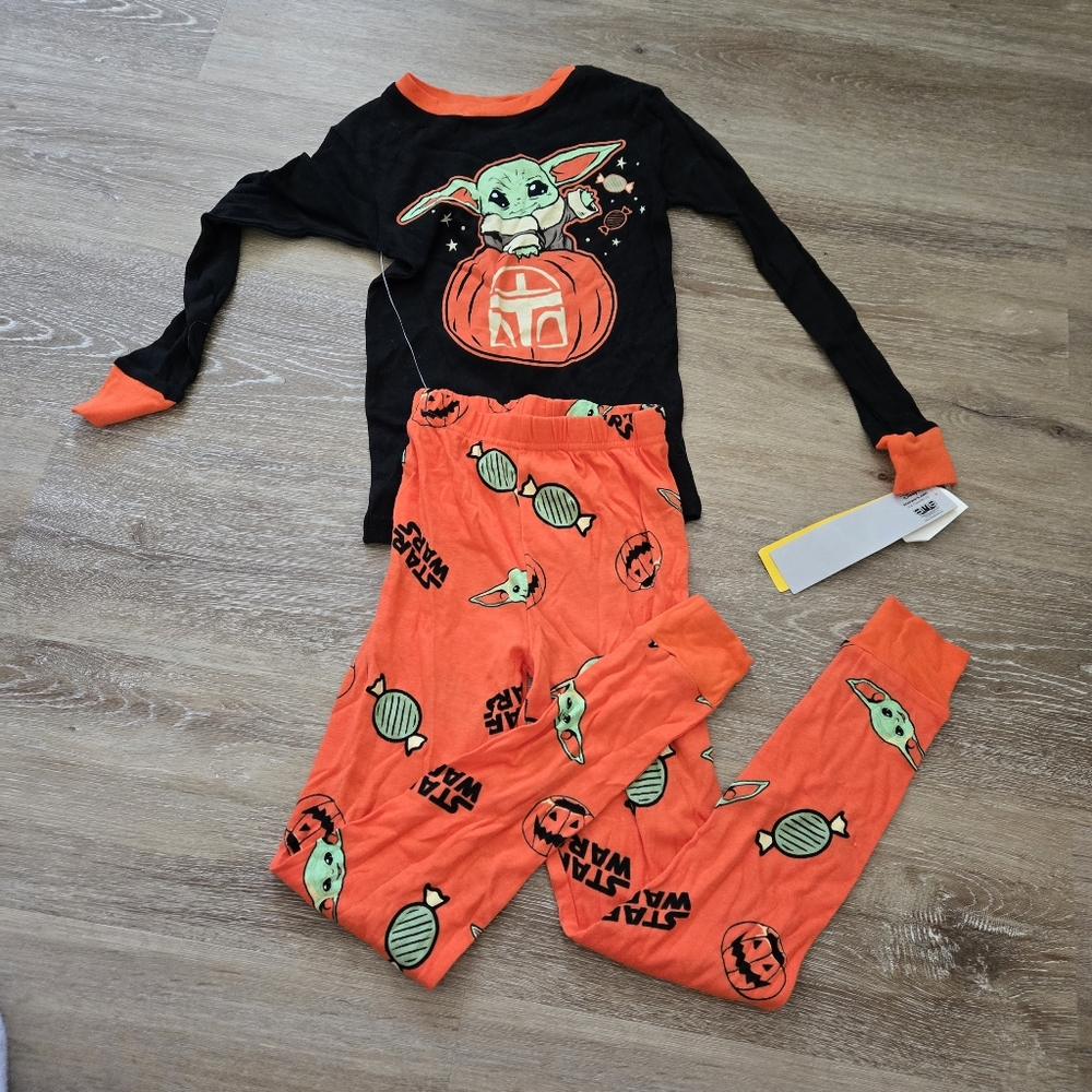 Kids Halloween Yoda PJs